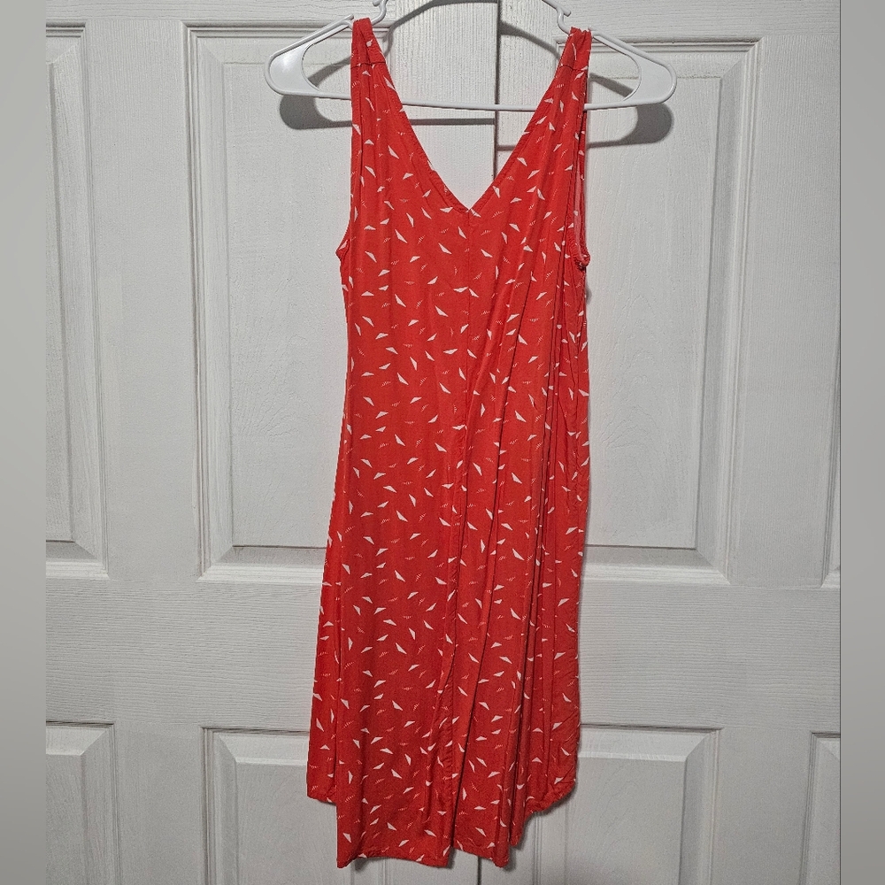 Gap Sleeveless V-Neck Print Shift Dress